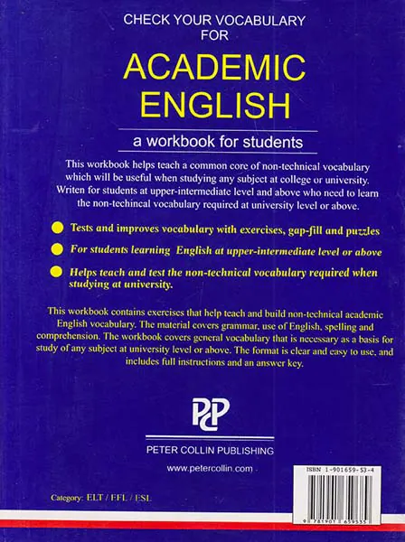CHECK YOUR VOCABULARY FOR ACADEMIC ENGLISH